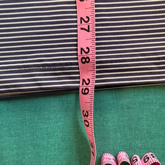 PGA TOUR Men’s Short Sleeve Dark Blue Striped 100% Polyester Button Polo Size XL - Picture 6 of 6